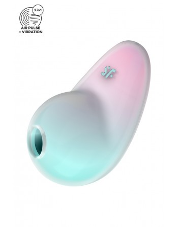 Stimulateur Pixie Dust air pulsé et vibrations - rose et menthe