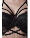 Ensemble lingerie dentelle harnais 3 pièces - Grey Velvet
