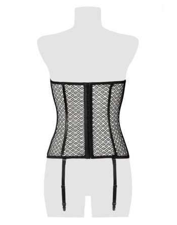 Corset bustier à jarretelles - Grey Velvet