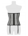 Corset bustier à jarretelles - Grey Velvet