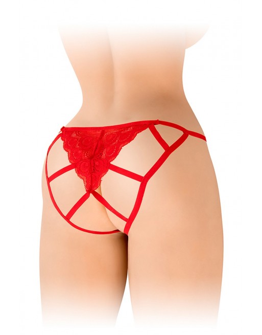 Culotte ouverte Zoé rouge - Fashion Secret