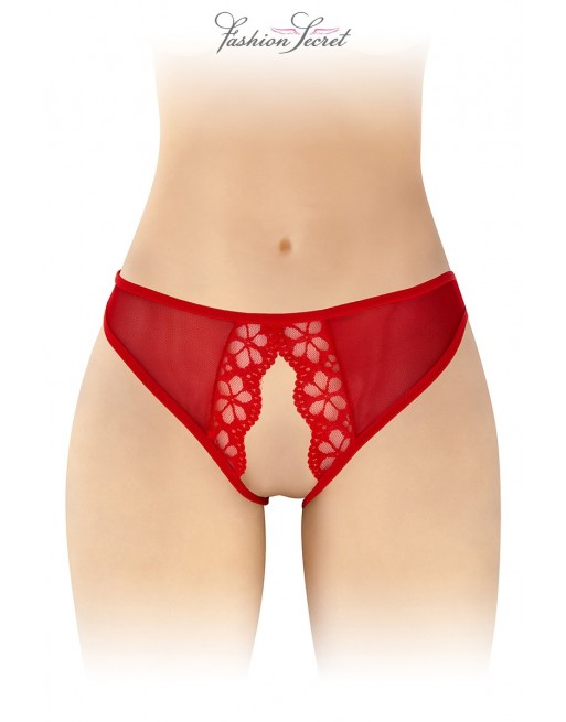 Culotte rouge ouverte Ambre - Fashion Secret