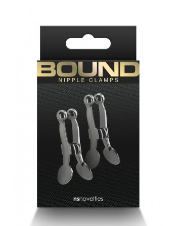 Pinces à tétons Bound noir